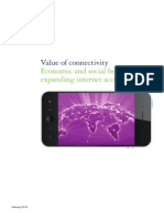 'Value of Connectivity: The economic and social benefits of expanding internet access'  