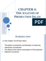 the Analysis of Production in Islam