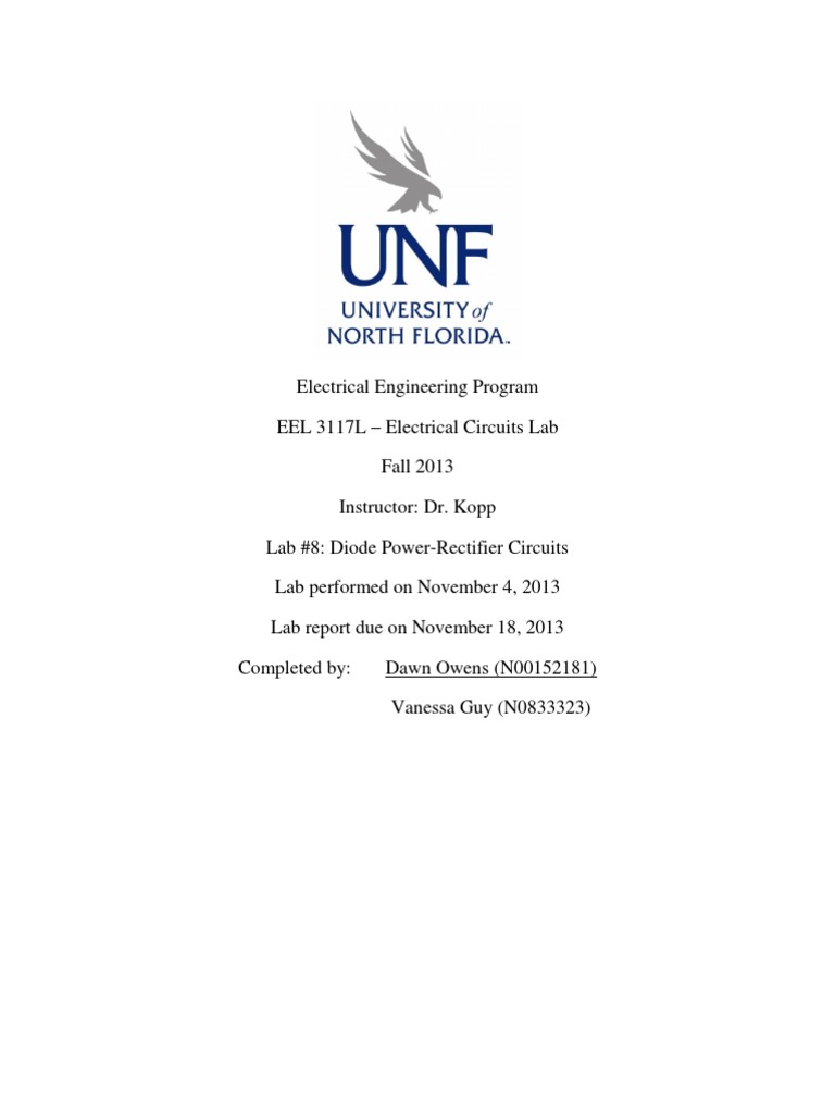 Kopp Report: Diode Rectifier Lab Findings | PDF | Rectifier | Direct ...