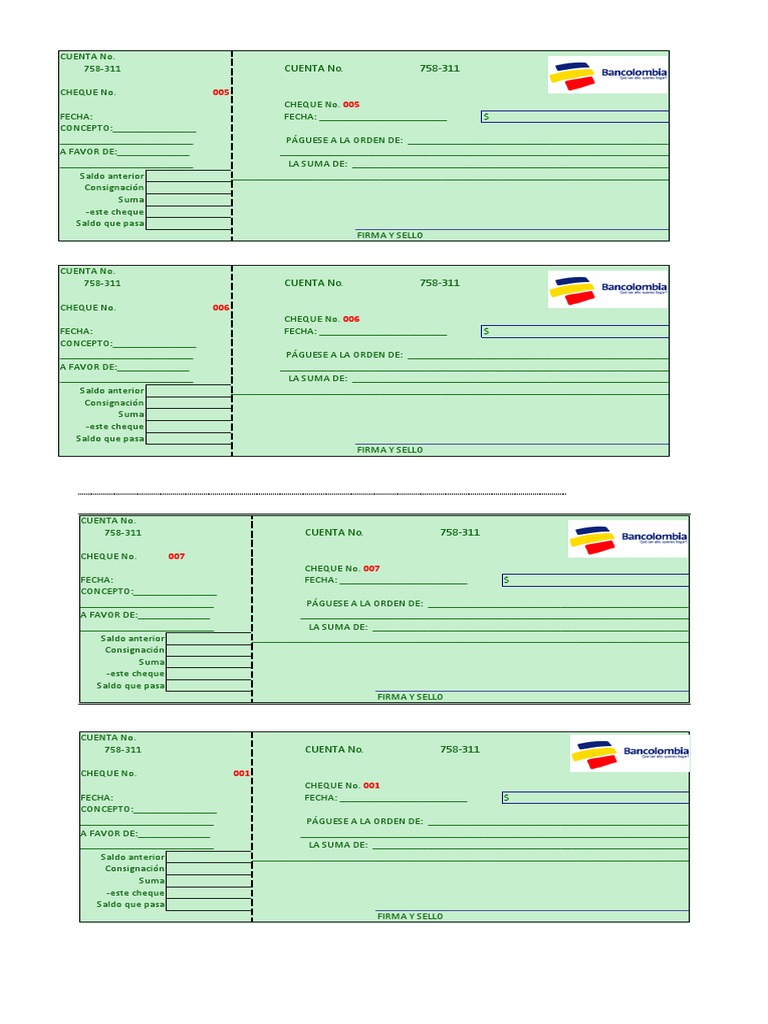 Cheques Didáctico | PDF