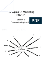 Principles of Marketing BS2101: Communicating The Offer
