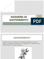 INGENIER+ìA DE MANTENIMIENTO