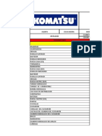 Lista de Chequeos (Practico) Komatsu