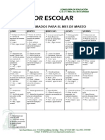 MENÚ MES DE MARZO 2014