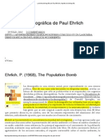 La Bomba Demográfica de Paul Ehrlich, Julio Pérez Díaz