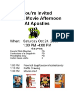 Apostles Movie Afternoon 10-24-2009