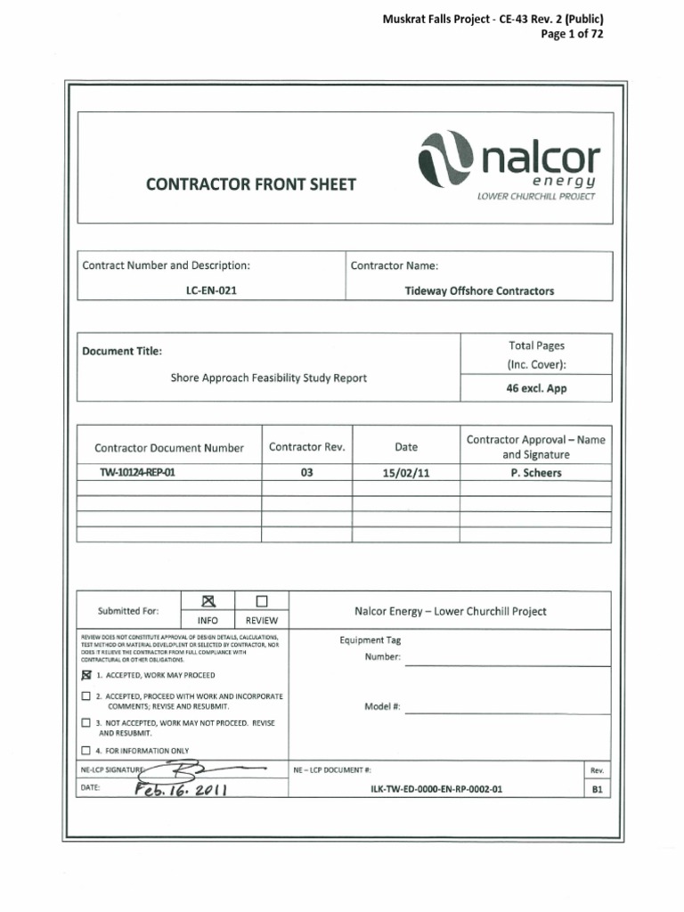 HDDOfPL Nalcor Energy Lower Churchill Project Shore Approach