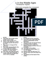 Medieval Monks Crossword