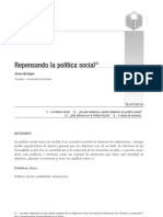 Montagut, T. Monografia - REPENSANDO LA POLÍTICA SOCIAL