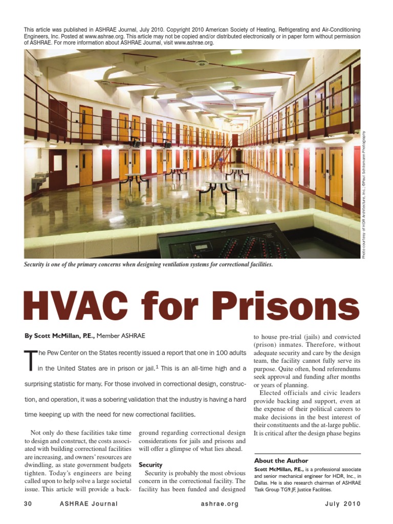 HVAC for Prisons | Leadership In Energy And Environmental ...