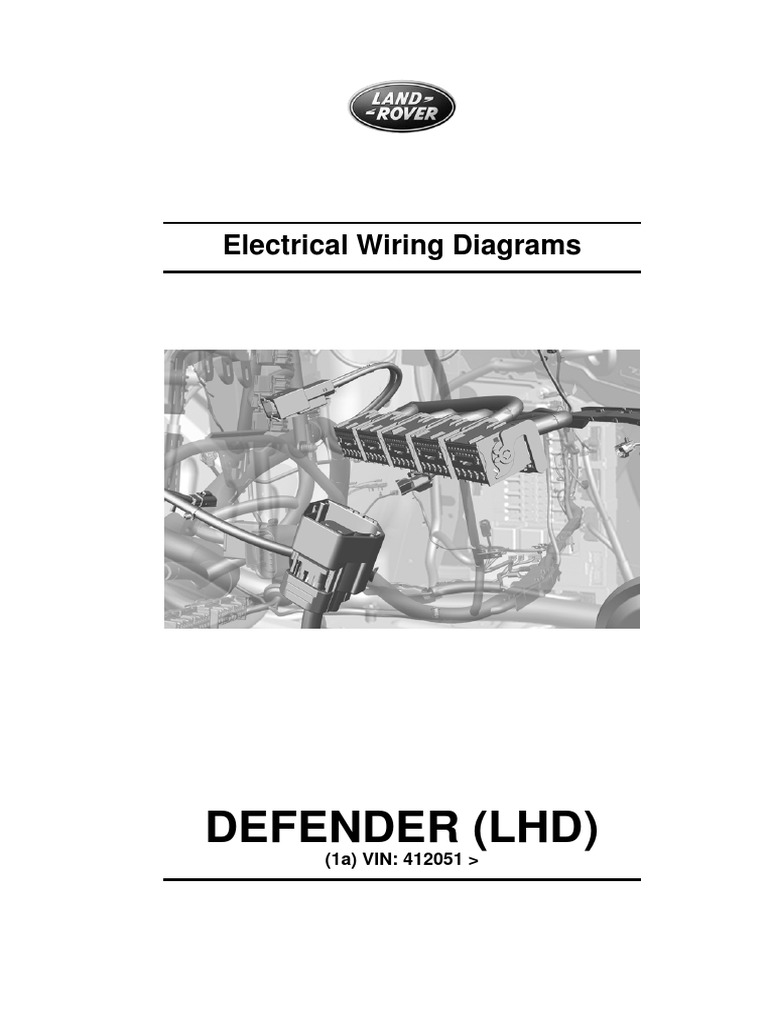 Defender MY12 Electric Wiring Diagrams | PDF | Vehicle Technology ...