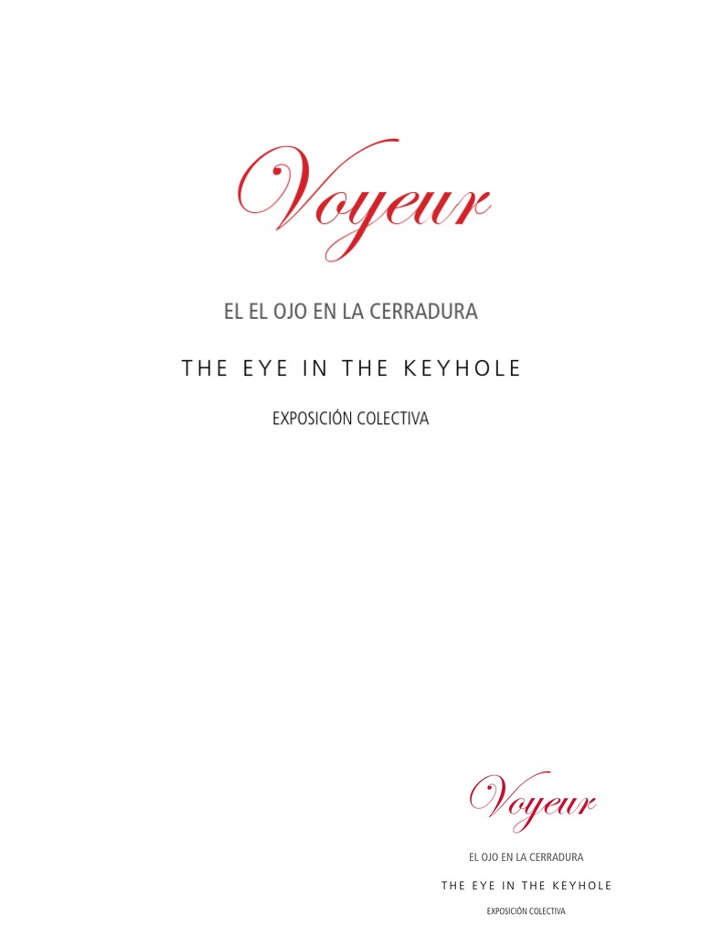 Catalogo VOYEUR PDF Ciudad de México Erotismo