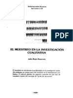 El muestreo en la investigación cualitativa