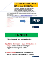 Lezione Tecnica Calcistica - Zona e Sviluppi in Fase Di Non Possesso/Possesso