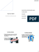 Caracterísitcas Da Informação Segura