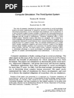 Computer Simulation - The Third Symbol System