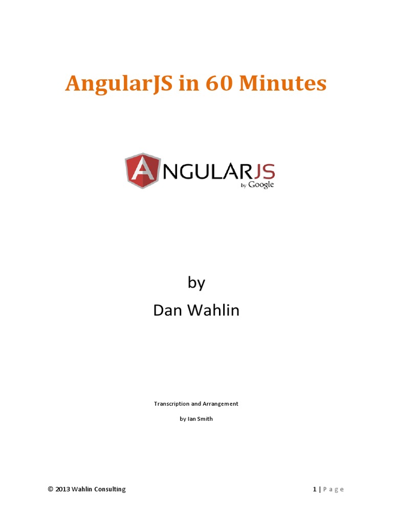 AngularJS Fundamentals in 60 Minutes | PDF