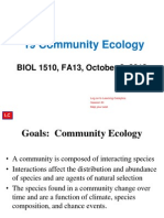 Community Ecology