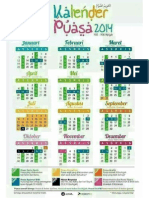 Kalendar Puasa Tahun 2014