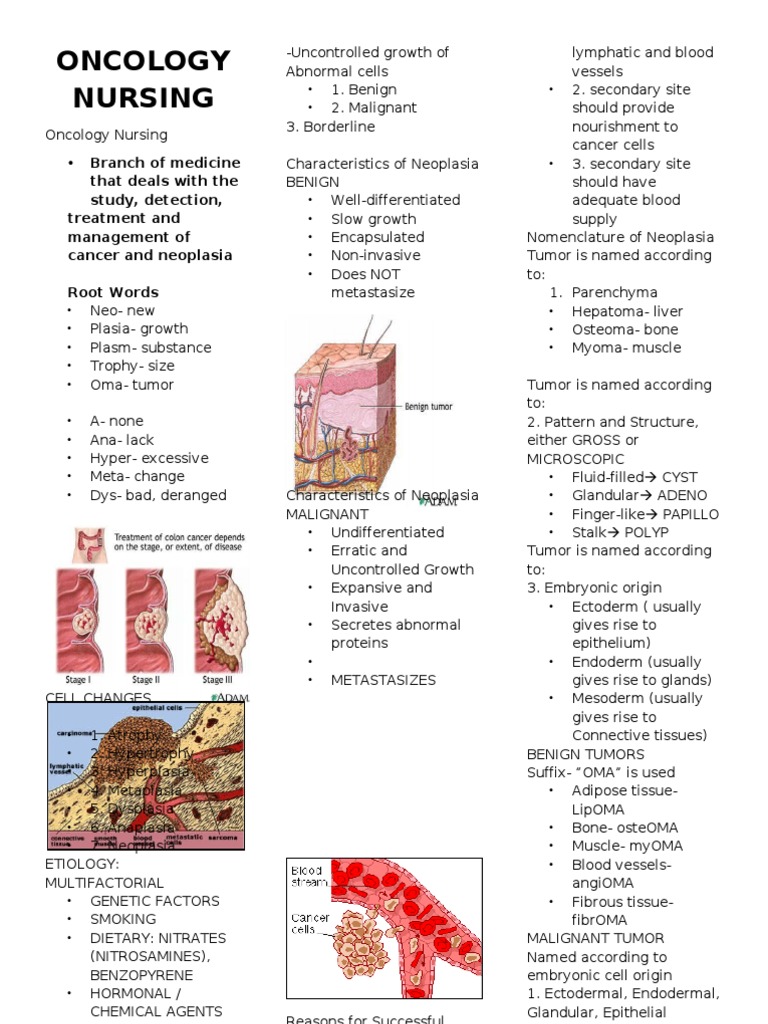 Oncology Nursing Overview and Management | PDF | Colorectal Cancer | Cancer