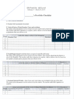 CS Portfolio A2 Level Checklist