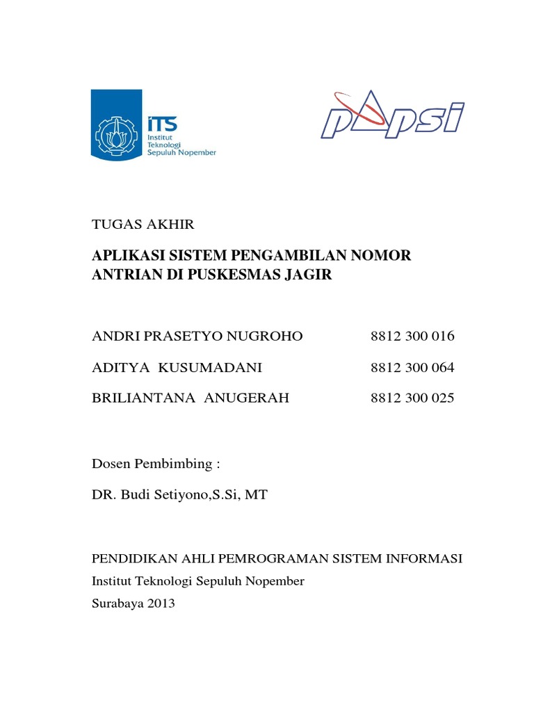 Aplikasi Sistem Pengambilan Nomor Antrian