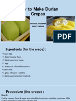 How To Make Durian Crepes: Shahrul Hanizam 01DUT12F2006