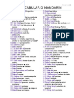 Vocabulario Mandarín