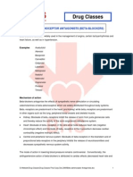 Beta Adrenoceptor Antagonists (Beta Blockers)