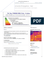 Certificat de Performanta Energetica - Iasi