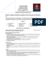 Resume of Parvinder Singh Punjab Updated