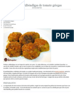 Pseftokefedes o Albóndigas de Tomate Griegas