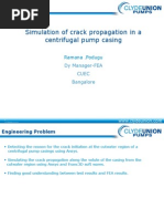 Simulation of Crack Propagation in A Centrifugal Pump Casing