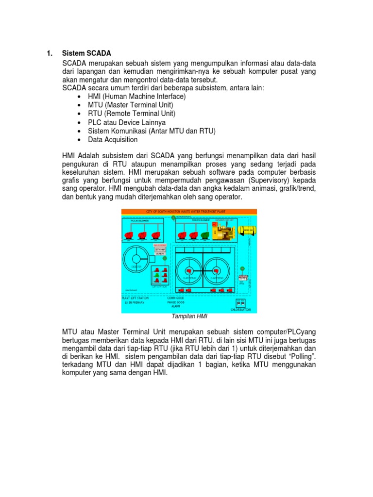 Sistem SCADA: Pengertian dan Komponen | PDF