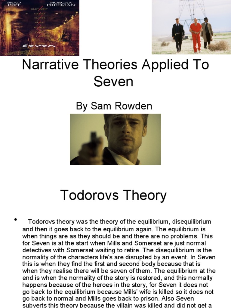 Narrative Theories in "Seven" Explained | PDF | General Fiction