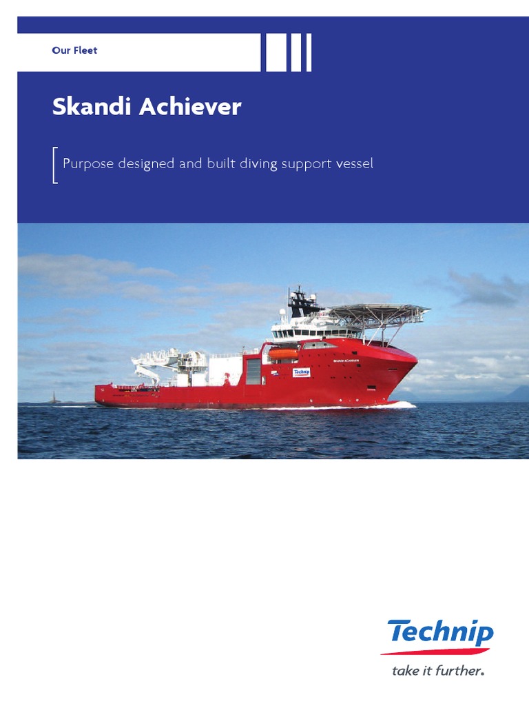 Skandi Achiever: Diving Support Vessel | PDF | Underwater Diving ...