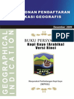 HKI - (Buku Persyaratan Kopi Gayo)