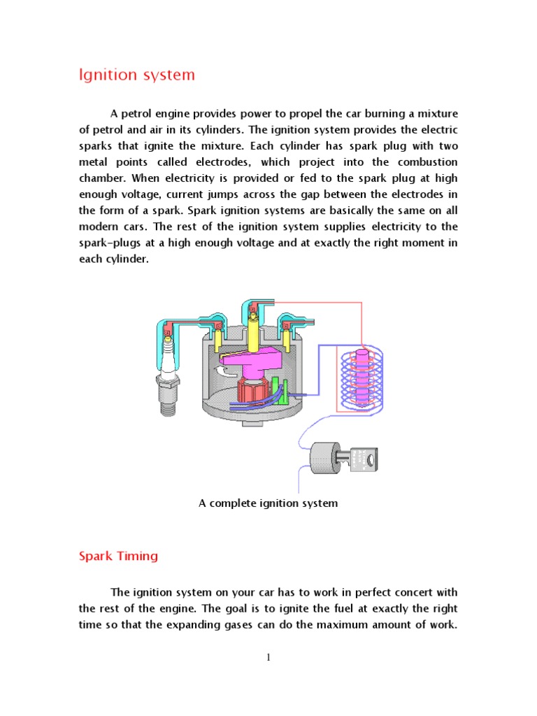 Ignition System PDF Ignition System Distributor