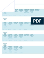 Production Schedule