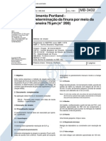 NBR 11579 Mb 3432 - Cimento Portland - Determinacao Da Finura Por Meio Da Peneira 75 Micrometros