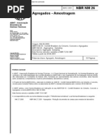 NBR NM 26-2001 - Agregados - Amostragem