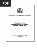 Download RKPD Kab Gunungkidul 2013 by Faturokhman Eka Nugraha SN209790575 doc pdf