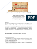 A Ditadura Militar e A Censura No Jornal Impresso (O Estado de São Paulo)