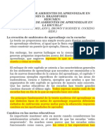 La Creación de Ambientes de Aprendizaje en La Escuela