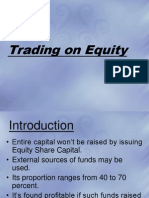 Trading On Equity 1