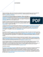 Procurador de Los Derechos Humanos de Guatemala