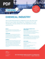Teesing products and services for the (Petro) Chemical Industry.