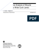 A Comparative Analysis of Bicycle Lanes Versus Wide Curb Lanes: Final Report