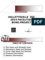 Hallettsville Isd 2014 Facilities Bond Project