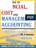 Cover Table of Contents A Textbook of Financial Cost Management Accounting Revised Edition